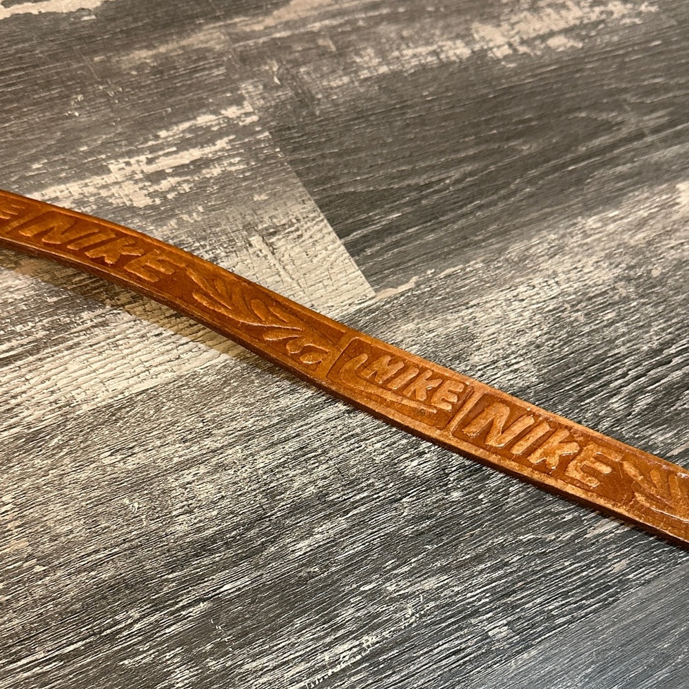 Nike Tan Embossed Belt